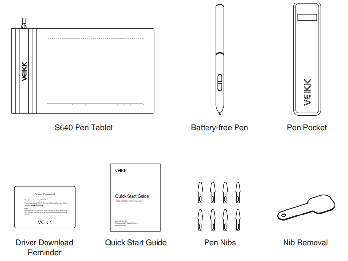 Veikk S640 Pen Tablet-PRODUCT-C