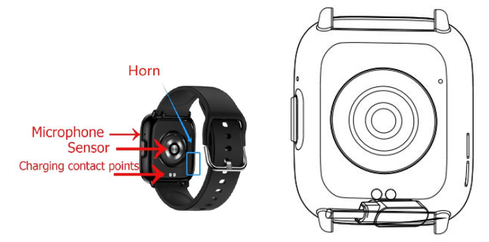 Demabon SMART WATCH T59-Side Button