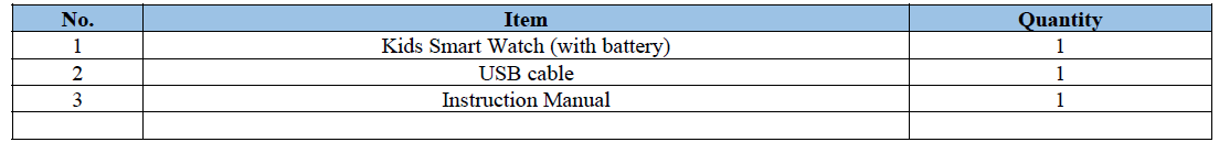 Cosjoye Kids Game Smart Watch-Package Contents