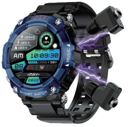 cyberdyer T96 Smart Watch With Earbuds-product