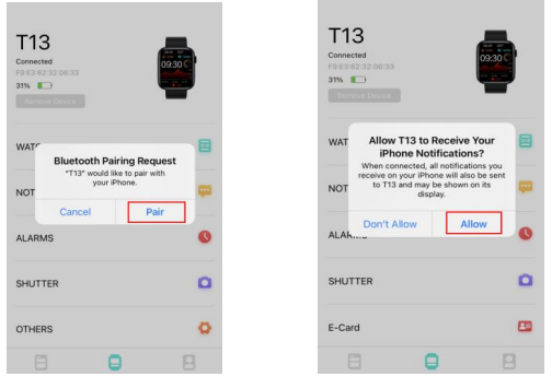 earlysincere T13 Smart Watch-connect-b