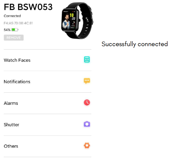 fireboltt BSW053 Smart Watch-connect-d