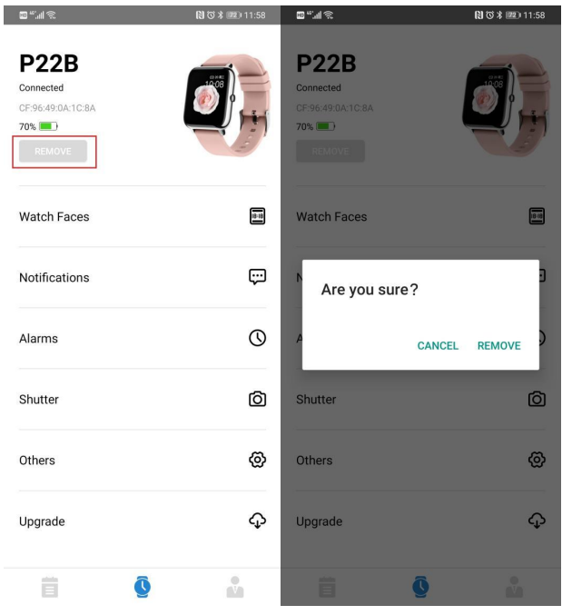 popglory P22 Smart Watch -reconnect-a