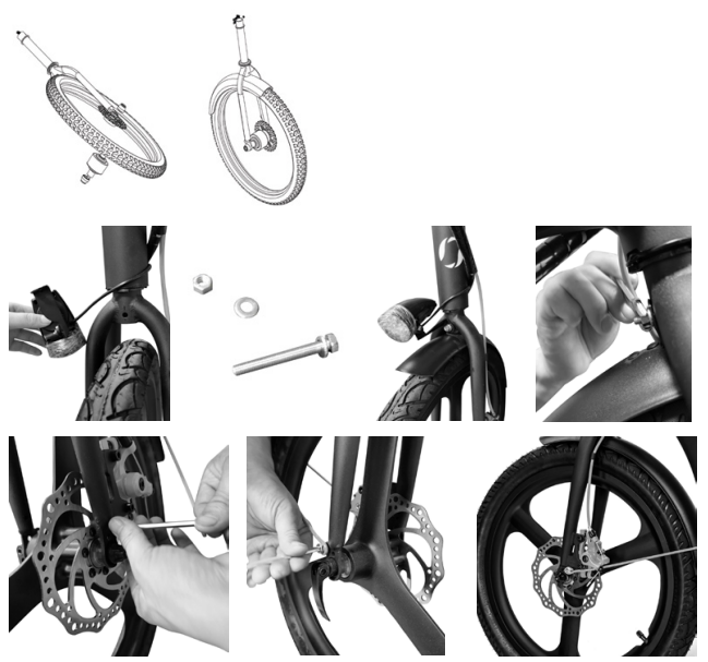 argento E-scooters Active Bike-assembly