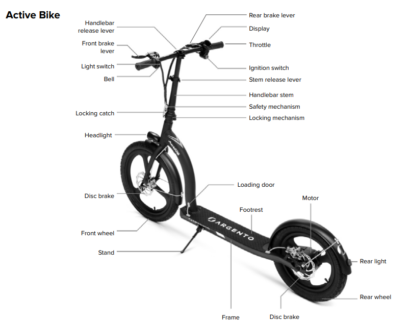 argento E-scooters Active Bike-product-e