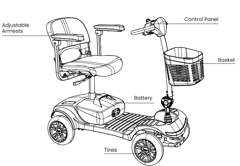 Metro Mobility M1 Lite Scooter-product-a