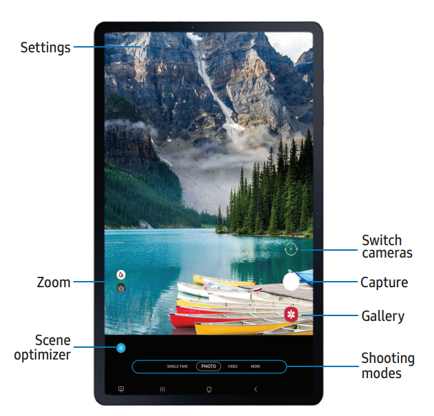 Samsung Galaxy Tab S7 5G - S7+ 5G-camera-a