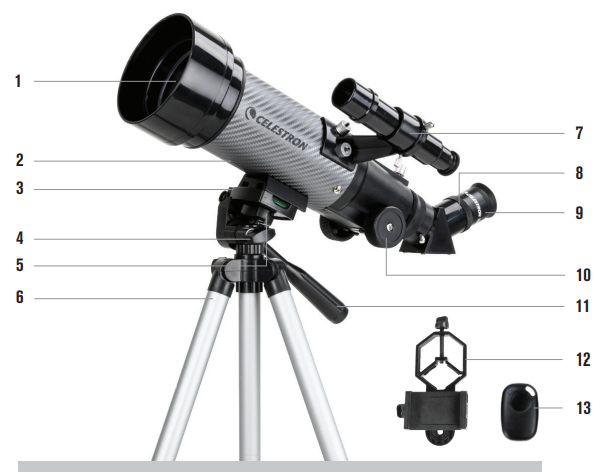 Celestron Travel Scope 70 DX-PART
