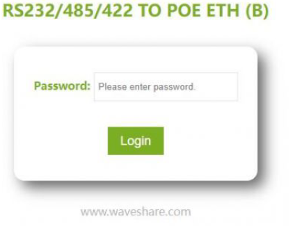 Waveshare 2-CH RS485 TO ETH (B)-WEB Configuration A
