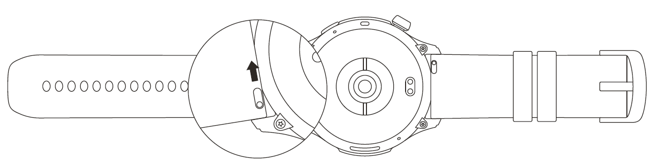 Amazfit Balance Smart Watch A2286,A2287-Disassembling and Assembling the Watch Strap
