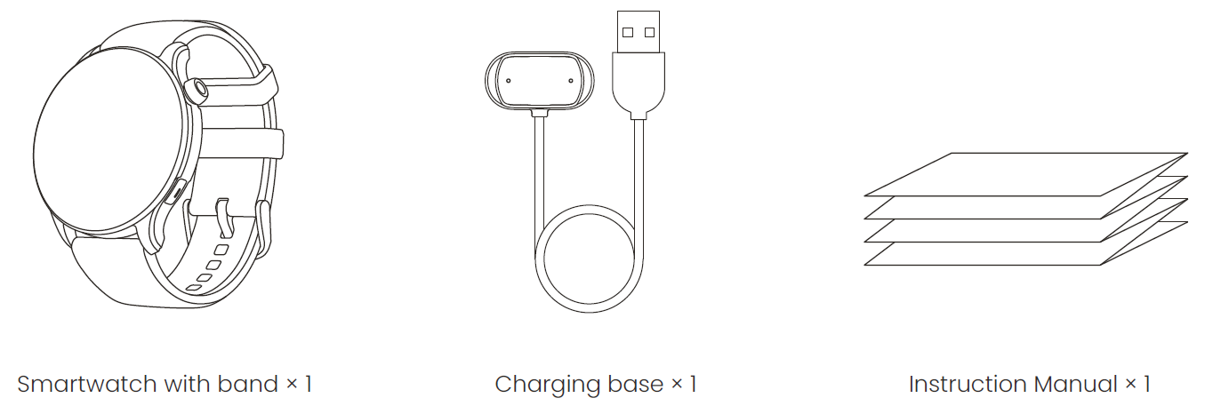 Amazfit Balance 2 Smart Watch-Package Contents