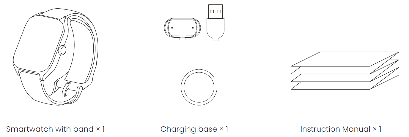 Amazfit GTS 3 Smart Watch-Package Contents