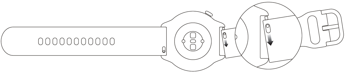 Amazfit GTR Mini A2174 Smart Watch-Disassembling and Assembling the Watch Strap