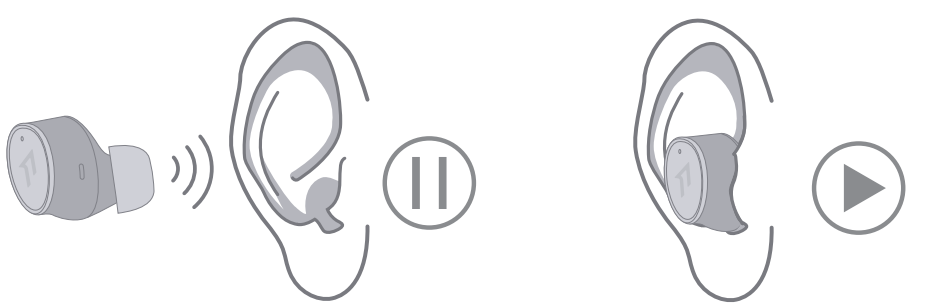 1more Evo Earbuds EH902-Auto Pause,Play