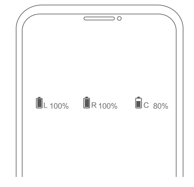 1more Evo Earbuds EH902-Battery Status Display