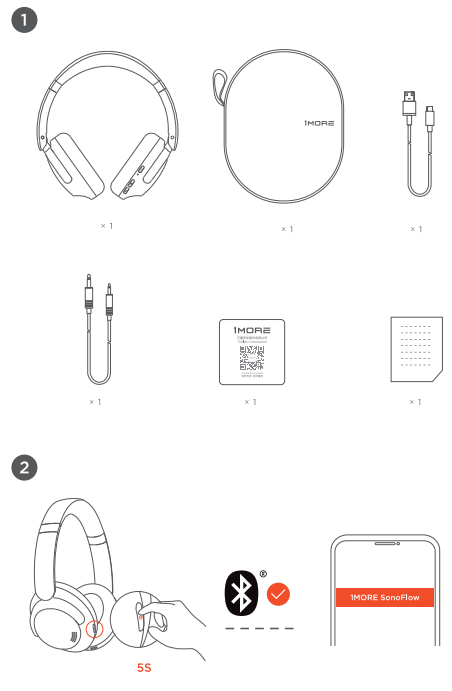 1more Sonoflow Headphones HC905-list