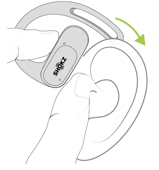 Shokz OpenFit Air Headphones T511-Wearing