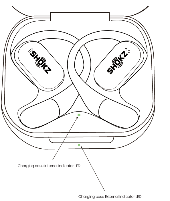 Shokz OpenFit Earbuds T910-Earbud Case