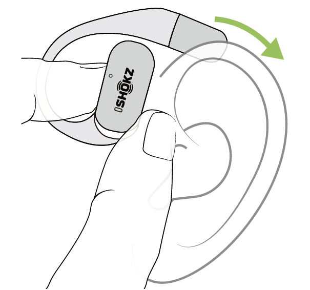 Shokz OpenFit Earbuds T910-Wearing