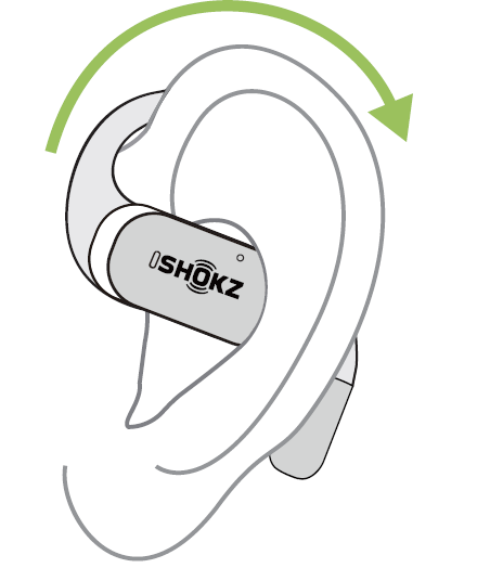 Shokz OpenFit Earbuds T910-Wearing A