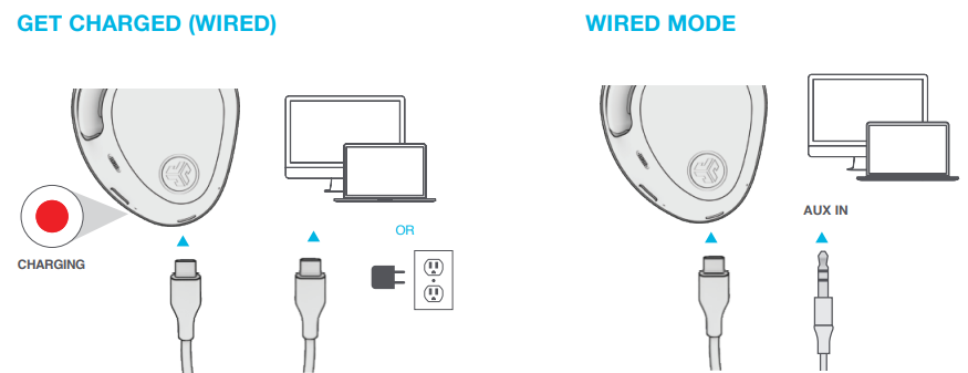 JLab Epic Lux Lab Edition Headphones-GET CHARGED (WIRED)