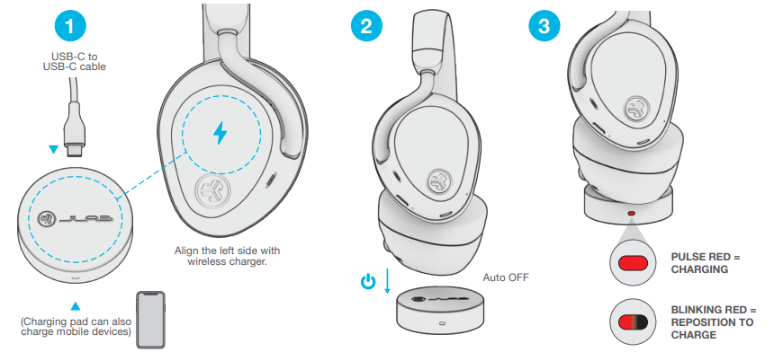 JLab Epic Lux Lab Edition Headphones-GET CHARGED (WIRELESS)