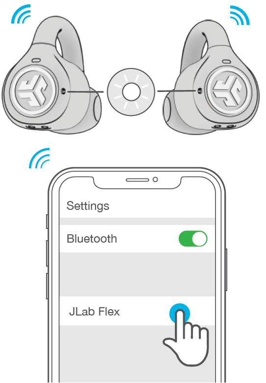 jlab Flex Open Earbuds-PAIR UP D