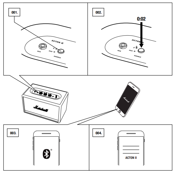 Marshall Acton II Bluetooth Speaker -pairing