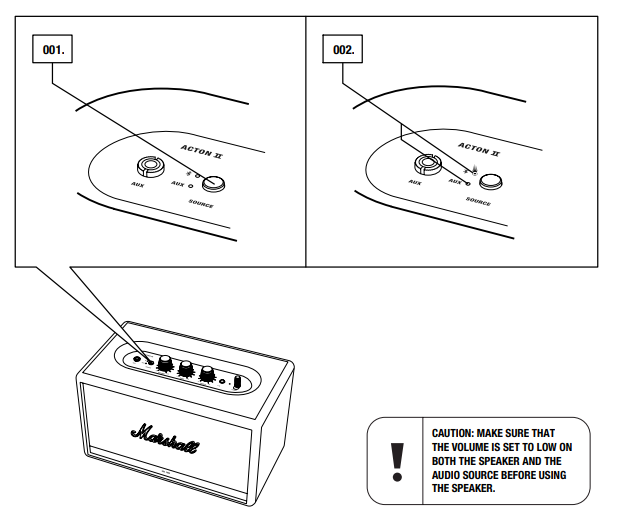 Marshall Acton II Bluetooth Speaker -setup-a