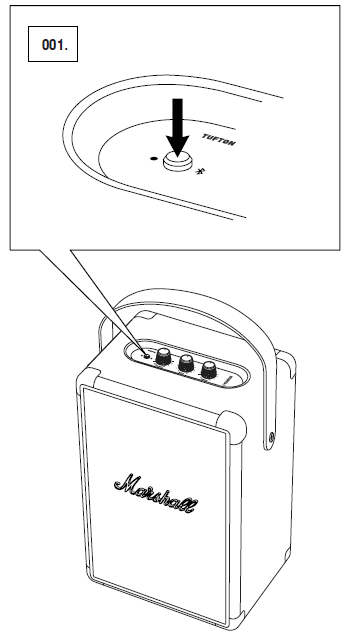 Marshall Tufton Portable Stereo Loudspeaker-STANDBY MODE