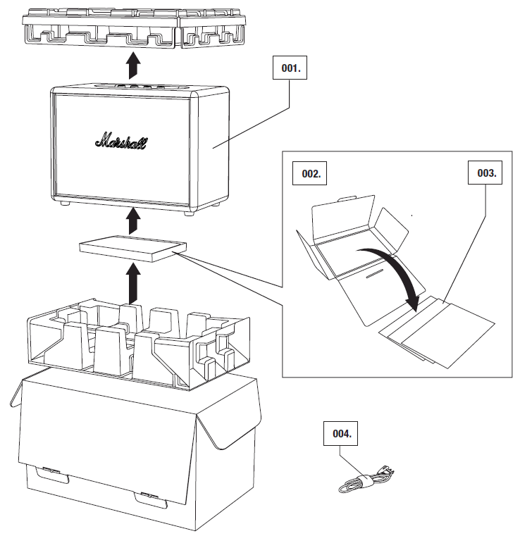 Marshall Woburn Multi-Room Speaker-BOX CONTENTS