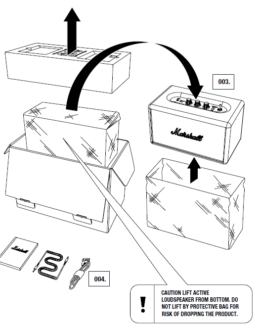 Marshall Acton Bluetooth Stereo Loudspeaker-BOX CONTENTS A