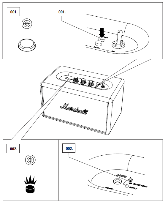 Marshall Acton Bluetooth Stereo Loudspeaker-CHOOSING YOUR SOURCE