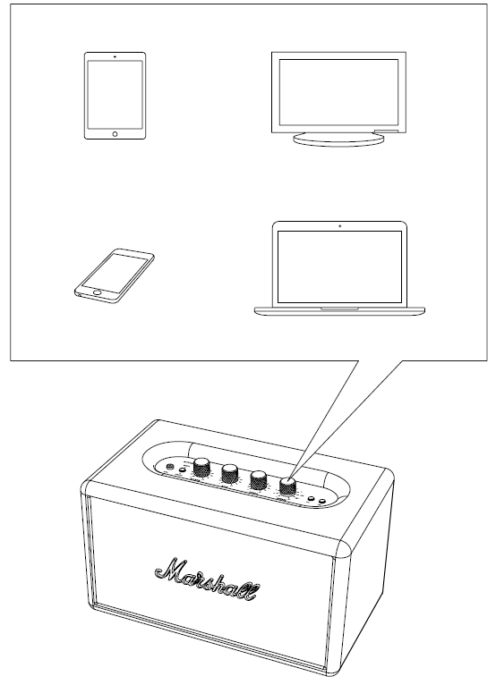 Marshall Acton Multi-Room Loudspeaker-MANY WAYS TO CONNECT