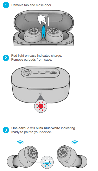 jlab Go Air Pop Earbuds-pair