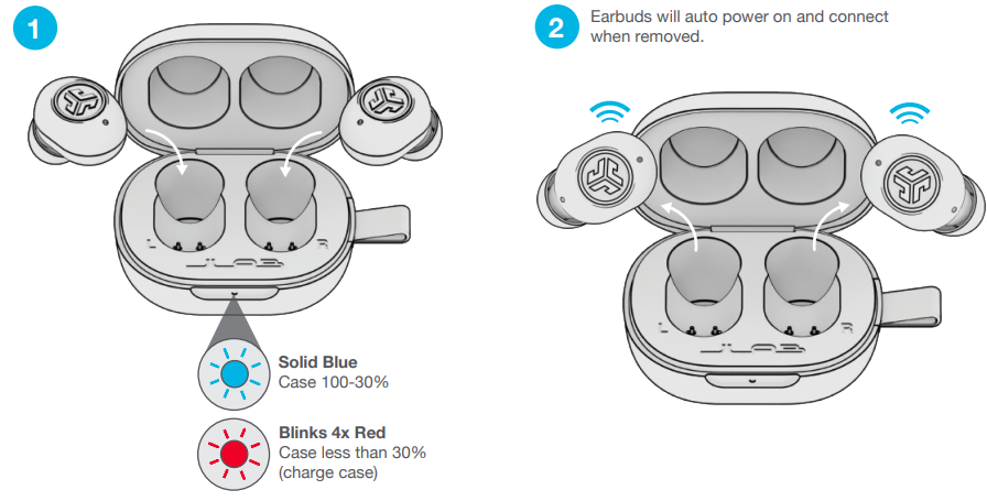 jlab Jbuds Mini Earbuds-ear bud