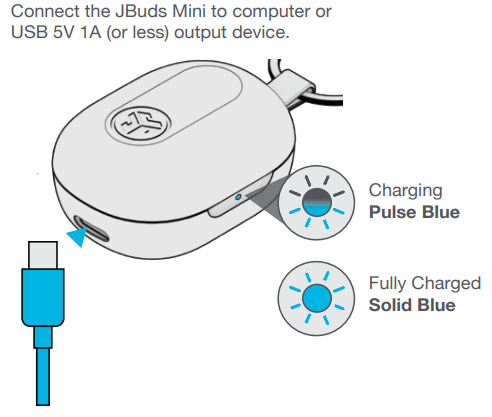 jlab Jbuds Mini Earbuds-GET CHARGED (CASE)