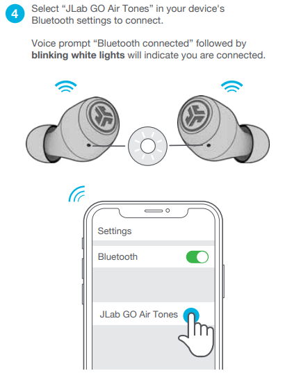 JLab Go Air Tones Earbuds-pair-a