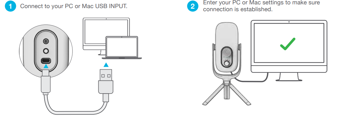 JLab JBuds Talk USB Microphone-setup