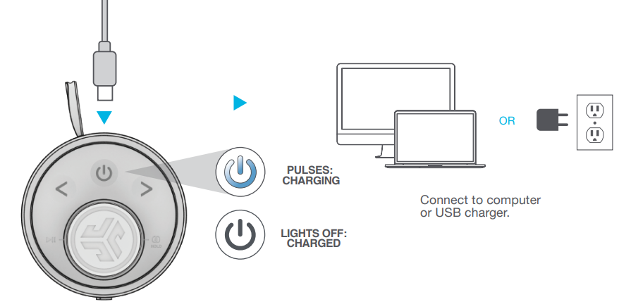JLab Go Party Bluetooth Speaker-GET CHARGED