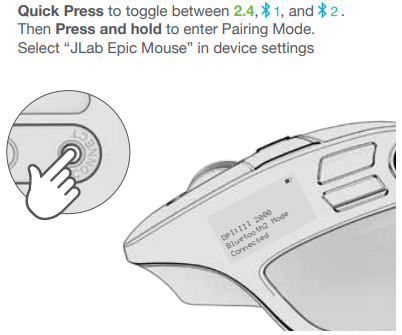 JLab Epic Mouse-Bluetooth Connect