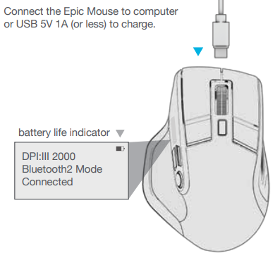 JLab Epic Mouse-CHARGING