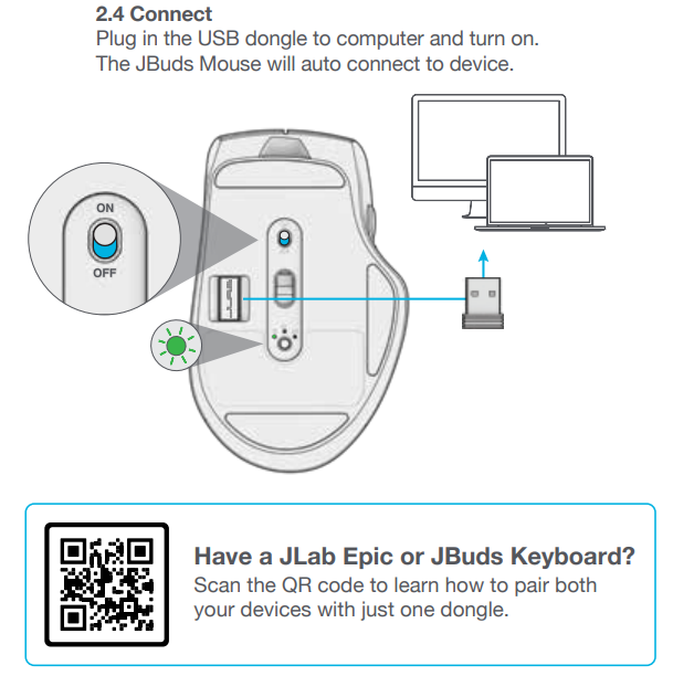 jlab Jbuds Mouse-setup