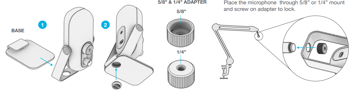 JLab Go Talk USB Microphone-ASSEMBLY