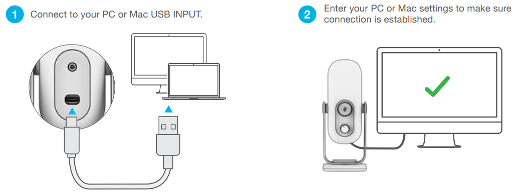 JLab Go Talk USB Microphone-setup