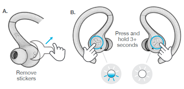 Jlab Jbuds Air Sport Earbuds-AUTO-CONNECTING EARBUDS