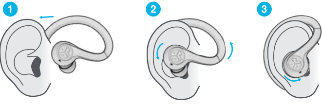 Jlab Jbuds Air Sport Earbuds-FITTING