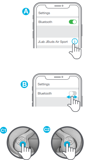 Jlab Jbuds Air Sport Earbuds-TROUBLESHOOTING