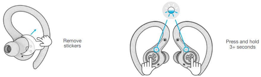 jlab Epic Air Sport ANC Earbuds-SETUP