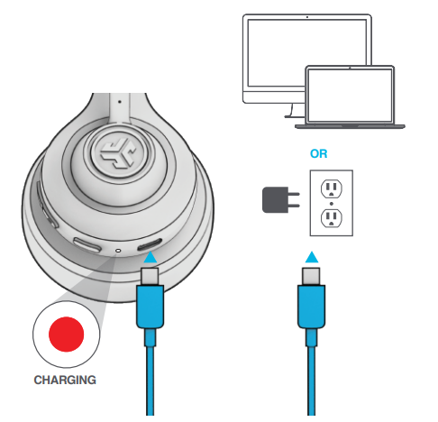 Jlab Go Work 2 Headset-CHARGING